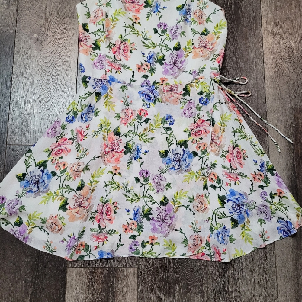 ALICE + OLIVIA Trixie Women's Size 14 floral print mini dress - Picture 11 of 16